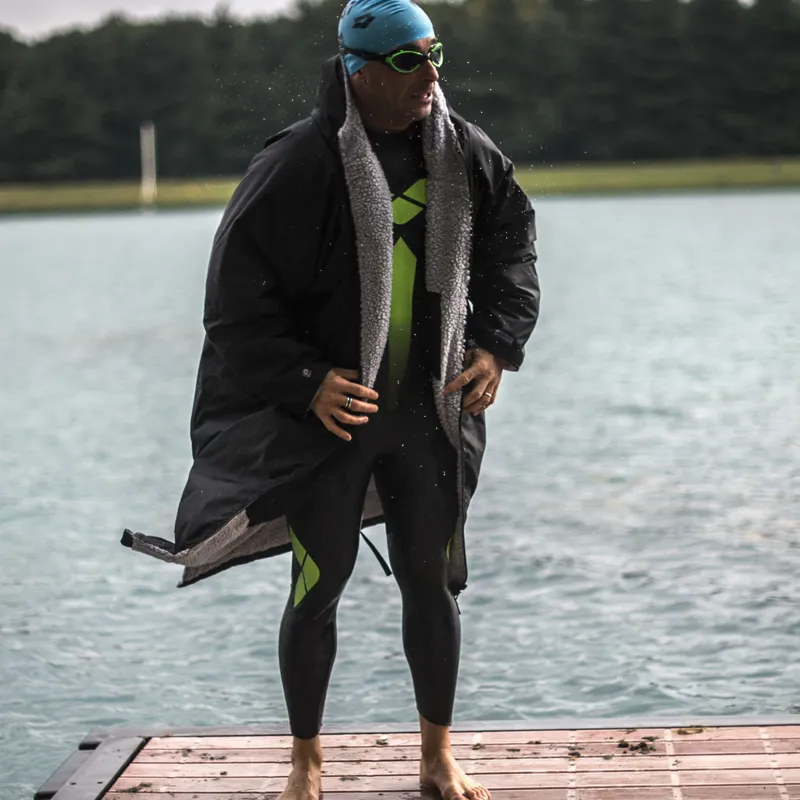 Dryrobe Long Sleeve Black/Grey -4